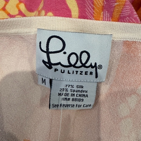 Lilly Pulitzer Pink and Orange Giraffe Print Top - Picture 5 of 6
